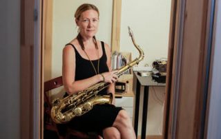 Swantje Lampert, Saxophonistin aus Wien. Fotocredit: ORF/Metafilm